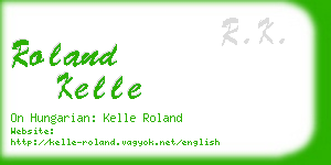 roland kelle business card